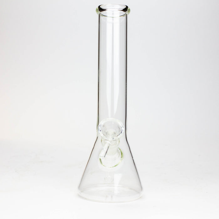 8" Clear glass beaker water bong_2