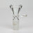 Clear thick glass bowl with handle for 14 mm female Joint_0