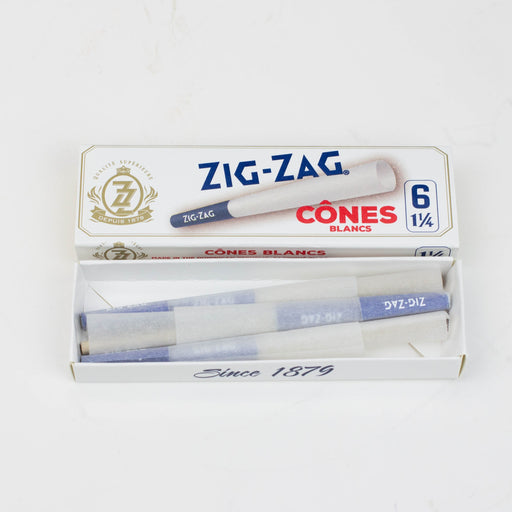 Pre-Rolled Cones - Zig-Zag White 1 1/4 Papers Box of 24_1