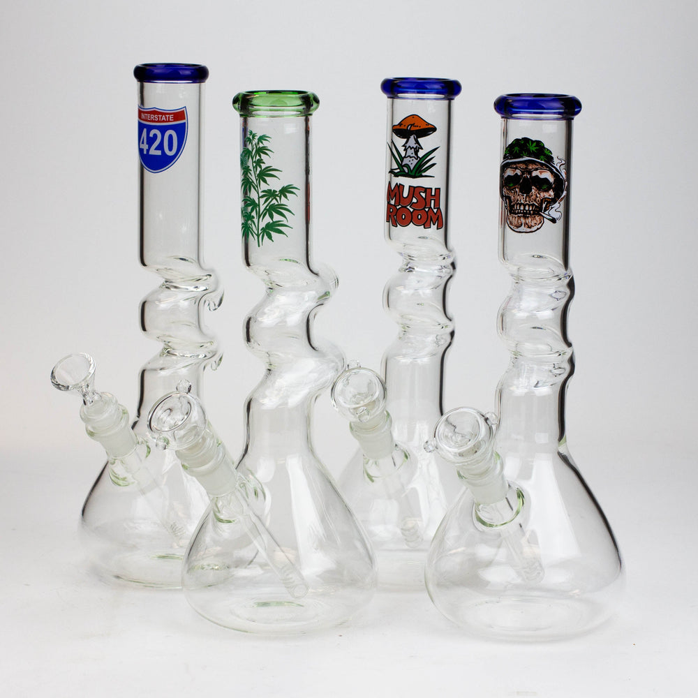 12" Zig-zag water bong -GP1390AST_0