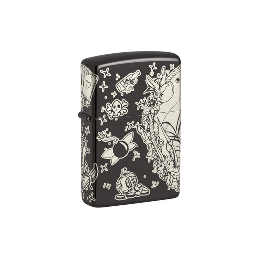 Zippo 48398 Pirates Treasure / Tattoo Theme Design_0